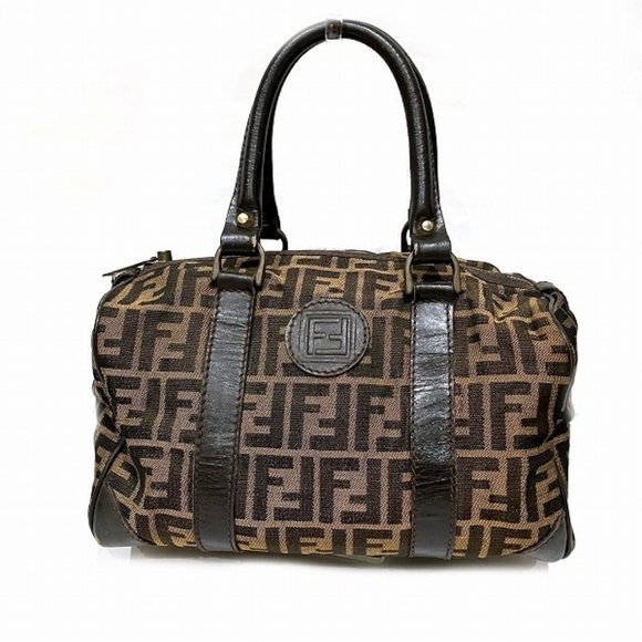 Fendi Handbags - FENDI Zucca pattern Boston bag handbag for women